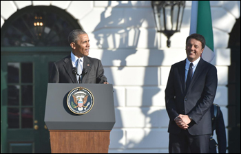 Matteo Renzi alla corte di Barack Obama 