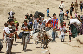 Il popolo curdo:   la fuga di massa 