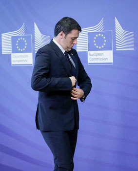 Renzi, politica estera   da “Scherzi a parte” 