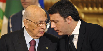 Napolitano, Renzi e abuso della riforma 