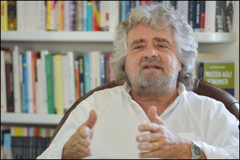 La delegittimazione:   Beppe Grillo ringrazia 