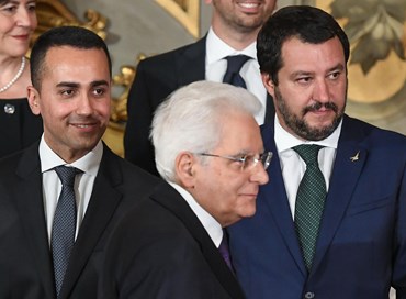 Salvini al Quirinale con la spada di Brenno