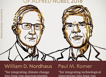 Nordhaus e Romer vincono il Nobel per l’economia 2018