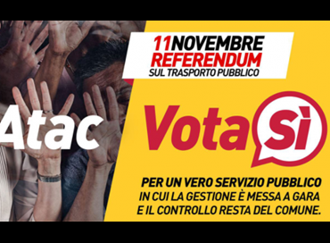 Atac: domenica 11 referendum a Roma