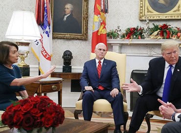 Shutdown, Trump abbandona l’incontro con i Dem