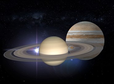 Il solstizio porta la congiunzione tra Giove e Saturno