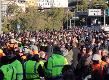 Green pass e lavoro: un tranquillo venerdì di proteste