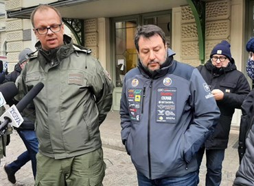 Salvini solidale con gli ucraini: contestato in Polonia e in Italia