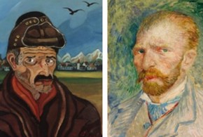 Van Gogh incontra Ligabue: due autoritratti a confronto