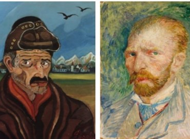 Van Gogh incontra Ligabue: due autoritratti a confronto