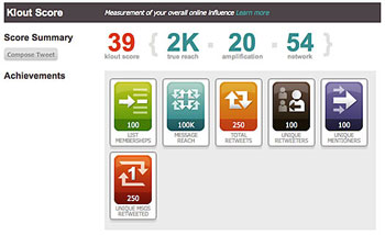Klout e il bisogno d'amore sul web